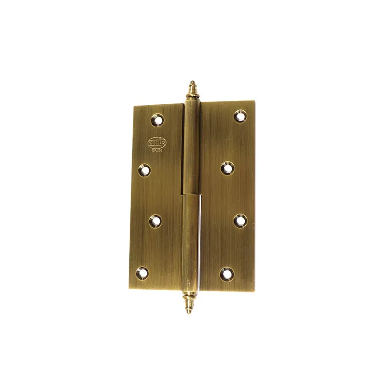 Zawias do drzwi 120x80mm mosiądz złoto antyczne rozłączny PRAWY (pl) mod. 1007