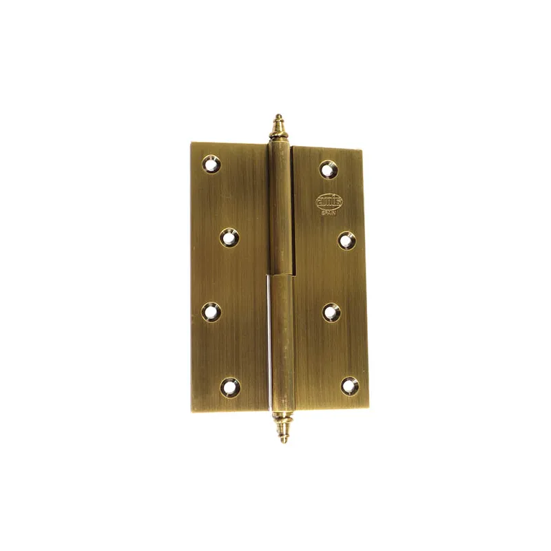 Zawias do drzwi 120x80mm mosiądz złoto antyczne rozłączny LEWY (pl) mod. 1007