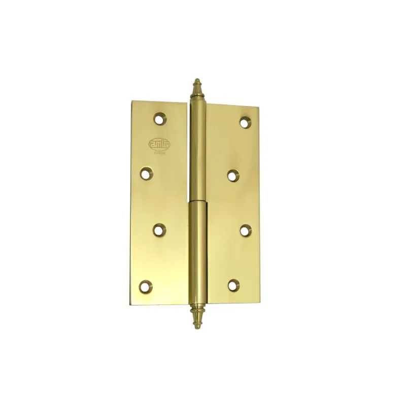 Zawias do drzwi 100x70mm mosiądz lakierowany rozłączny PRAWY (pl) mod. 1007