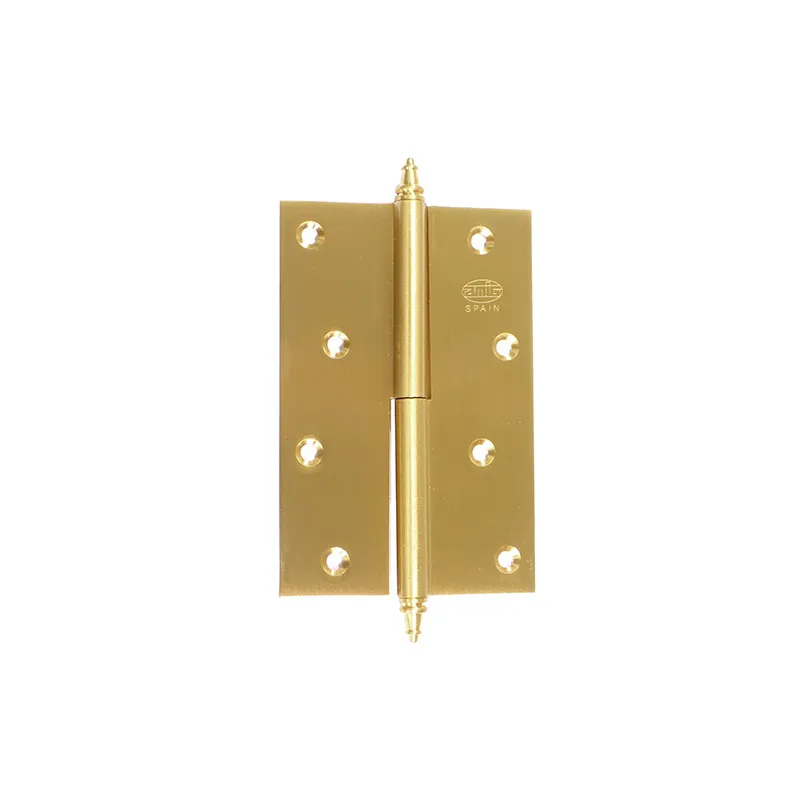 Zawias do drzwi 120x80mm mosiądz satyna rozłączny LEWY (pl) mod. 1007