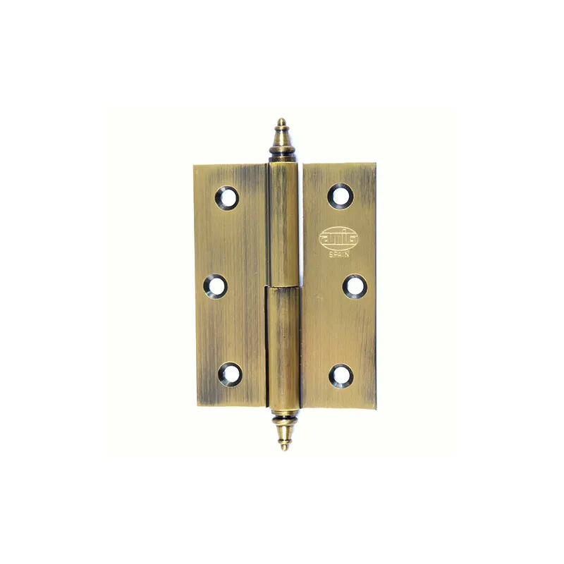 Zawias do drzwi 60x60mm mosiądz złoto antyczne rozłączny LEWY (pl) mod. 1007