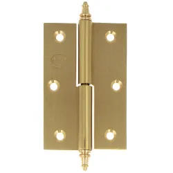 Zawias do drzwi 90x60mm mosiądz satyna rozłączny PRAWY (pl) mod. 1007