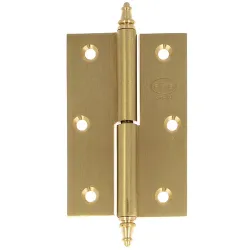 Zawias do drzwi 90x60mm mosiądz satyna rozłączny LEWY (pl) mod. 1007