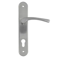 Klamka na wkładkę 85 szyld 237x40mm chrom mat mod. ALBA PAB85