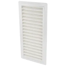 Kratka wentylacyjna 120x250mm ABS biała na wcisk mod. 8