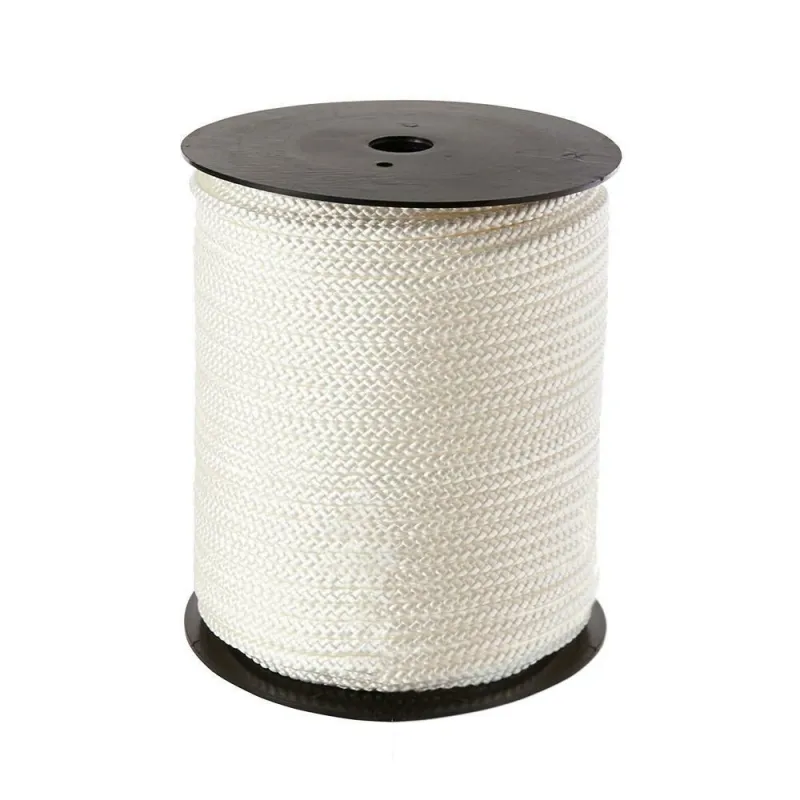 Nylonowy sznur 6mm Sash biały 100m na  rolce