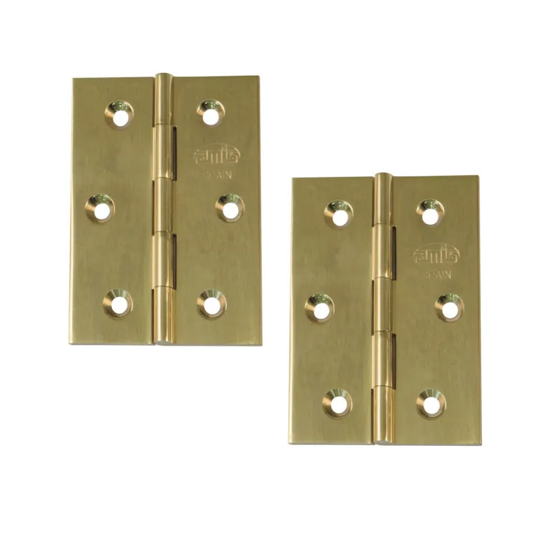 Zawias mosiężny lakierowany 70x50mm splatany 2szt. mod. 1002 DIS