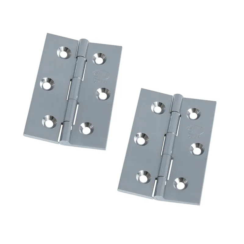 Zawias mosiężny 60x40mm chrom połysk splatany 2szt. mod. 1002 DIS