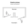 Zawias do drzwi 94x54mm stal mosiądzowany rozłączny PRAWY (pl) mod. 403