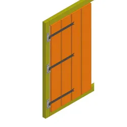 Zawias pasowy 4200-400 ozdobny czarny