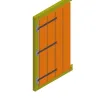 Zawias pasowy 700mm ozdobny czarny do fi. 14mm mod.4200
