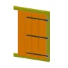 Zawias pasowy 4300-600 prosty czarny