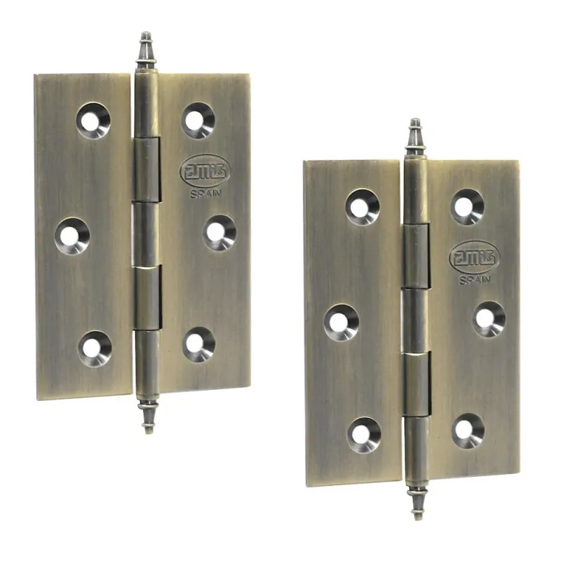 Zawias mosiężny 70x50mm złoto antyczne splatany 2szt. mod. 1003 DIS