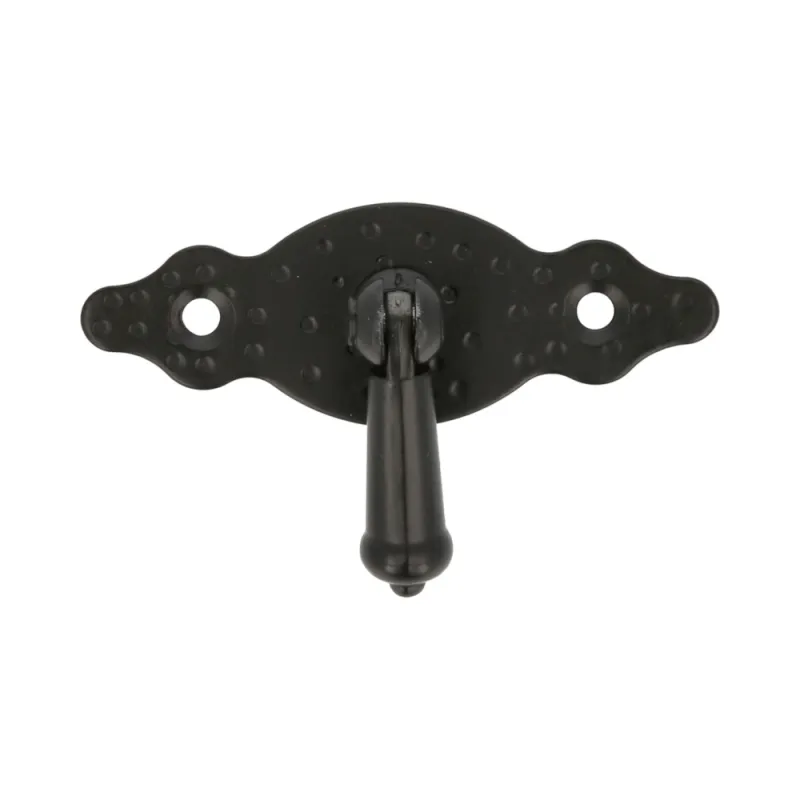Uchwyt meblowy czarny kołatka 80x28mm mod.1004
