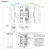 Zawias drzwiowy ukryty ECLIPSE 4.1 niklowany
