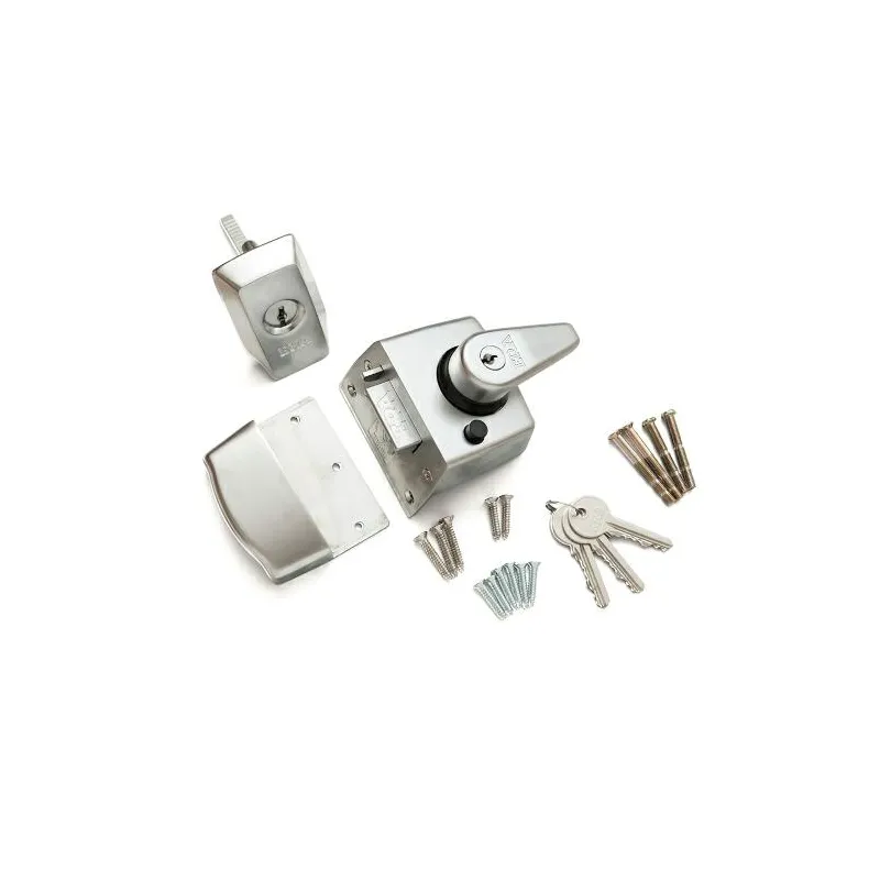 Zamek nawierzchniowy zatrzaskowy BS HS 60mm chrom satyna