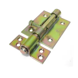 Zasuwka 454-85 żółty ocynk z otworem na  kłódkę