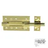 Zasuwka 454-120 mosiądzowana z otworem  na kłódkę