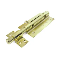 Zasuwka 454-120 mosiądzowana z otworem  na kłódkę