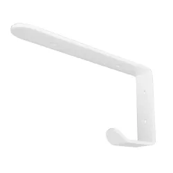 Wspornik półki z wieszakiem stal biały 100x200mm model GAP