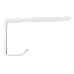 Wspornik półki z wieszakiem stal biały 100x200mm model GAP