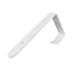 Wspornik półki z wieszakiem stal biały 100x200mm model GAP