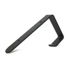 Wspornik półki z wieszakiem stal czarny 100x200mm model GAP