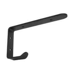 Wspornik półki z wieszakiem stal czarny 100x200mm model GAP