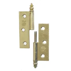 Zawias meblowy 51x36mm mosiądzowany LEWY (pl) 2szt. mod. 541 BAG