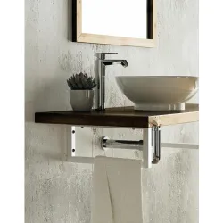 Wspornik półki stalowy czarny 180x300mm mod. LOFT 30