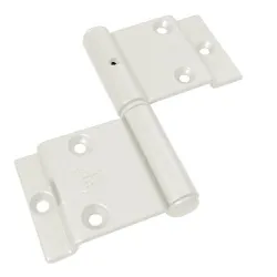 Zawias IPA 11166-90mm Prawy biały RAL9010 stalowy trzpień