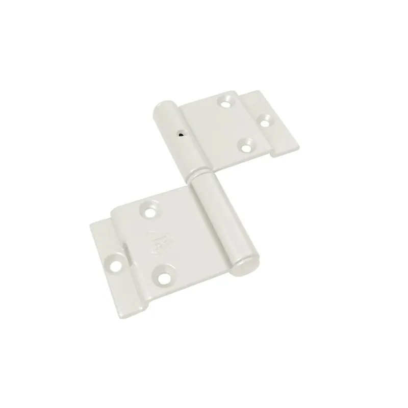 Zawias IPA 11166-90 stalowy trzpien Prawy biały RAL9010