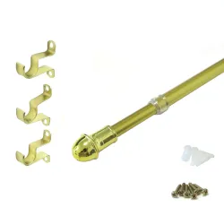 Zazdrostka karnisz | zazdrostka rozsuwana 125-235 cm złota mod.4