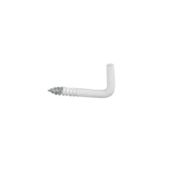 Haczyki wkręcane 2,5x25mm białe hak prosty 22szt.