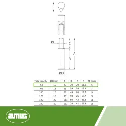 Zawias do spawania 60x10mm łezka stal surowa mod. 7