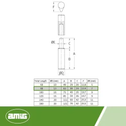 Zawias do spawania 80x13mm łezka stal surowa mod. 7