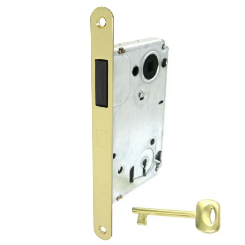 Zamek magnetyczny na klucz 90/50 złoty satyna Bonaiti Twin