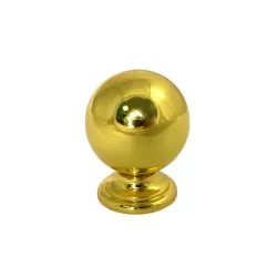 Gałka meblowa 32mm złota kulka z podstawką mod. 60