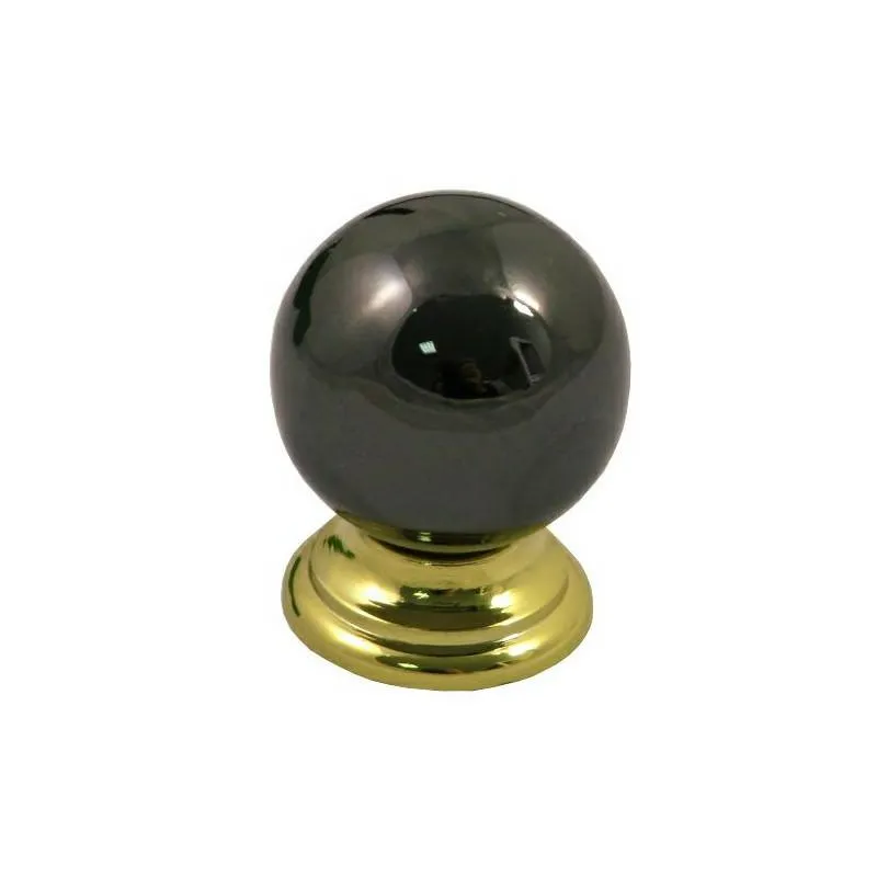 Gałka meblowa kulka 30mm czarny nikiel /złota mod. 63