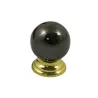 Gałka meblowa kulka 30mm czarny nikiel /złota mod. 63