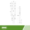Zasuwa ze stali nierdzewnej INOX 200mm mod. 3800