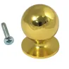 Gałka meblowa 25mm złota kuleczka z podstawką mod. 710