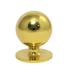 Gałka meblowa 25mm złota kuleczka z podstawką mod. 710