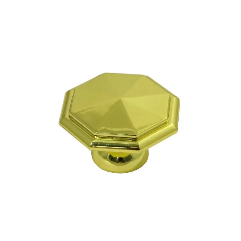 Gałka meblowa ośmiokątna 35mm złota mod.62