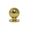 Gałka meblowa mosiężna 20mm kuleczka na szyldzie mod. 350