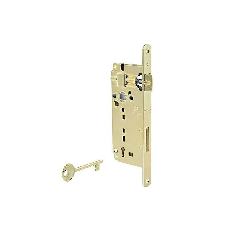 Zamek drzwiowy na klucz 90/35 F22 mosiądzowany PATENT GRANDE