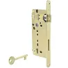 Zamek drzwiowy na klucz 90/35 F22 mosiądzowany PATENT GRANDE