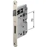 Zamek na klucz 70/50 niklowany czoło 20x188 PATENT Piccola