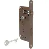 Zamek drzwiowy na klucz 90/50 brązowy F18 PATENT GRANDE