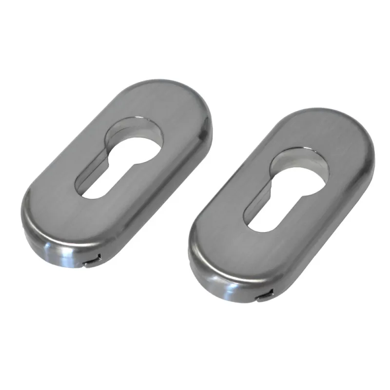 Szyld wkładki rozeta owalna 74x34 hardex grafit 2szt.